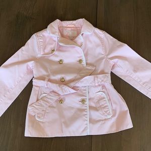 Pink pleated Trench coat